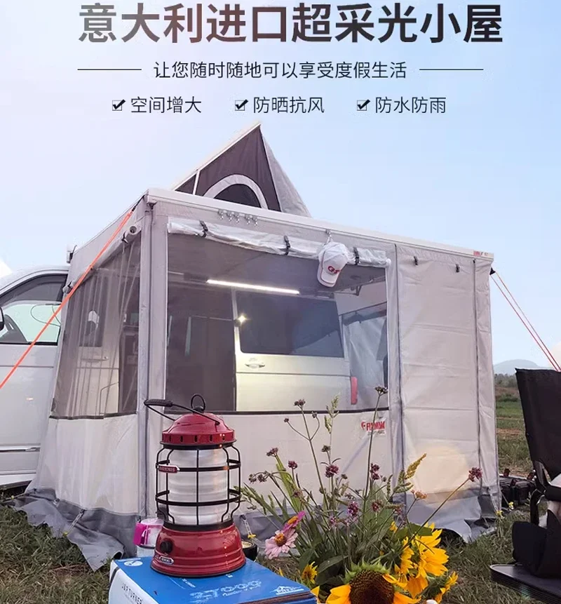 Markiza do kamperów F45S oryginalne importowane akcesoria do namiotów boczny namiot lekka wodoodporna kabina