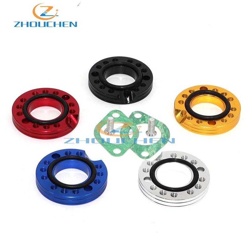 28mm Motorcycle Parts CNC Carburetor Inlet Manifold Adjuster Universal Flange Swivel Adapter for Monkey Dax Dirt Bike ATV Quad