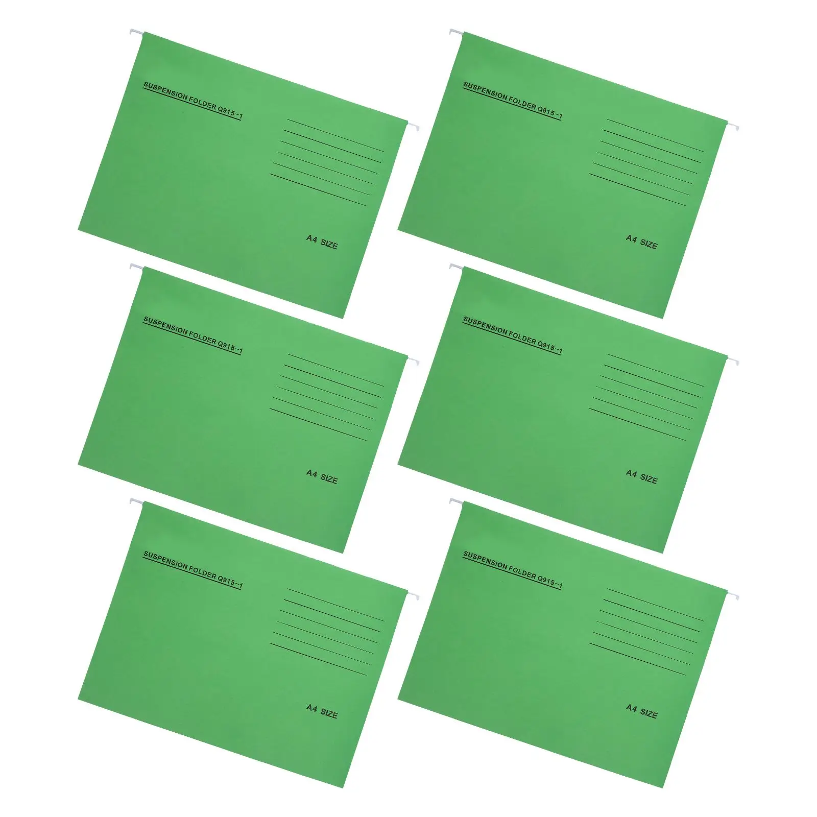 

6pcs Hanging Folders A4 Folders For Filing Cabinet Green Iron Paper ganizers for Documents Bills Office Supplies