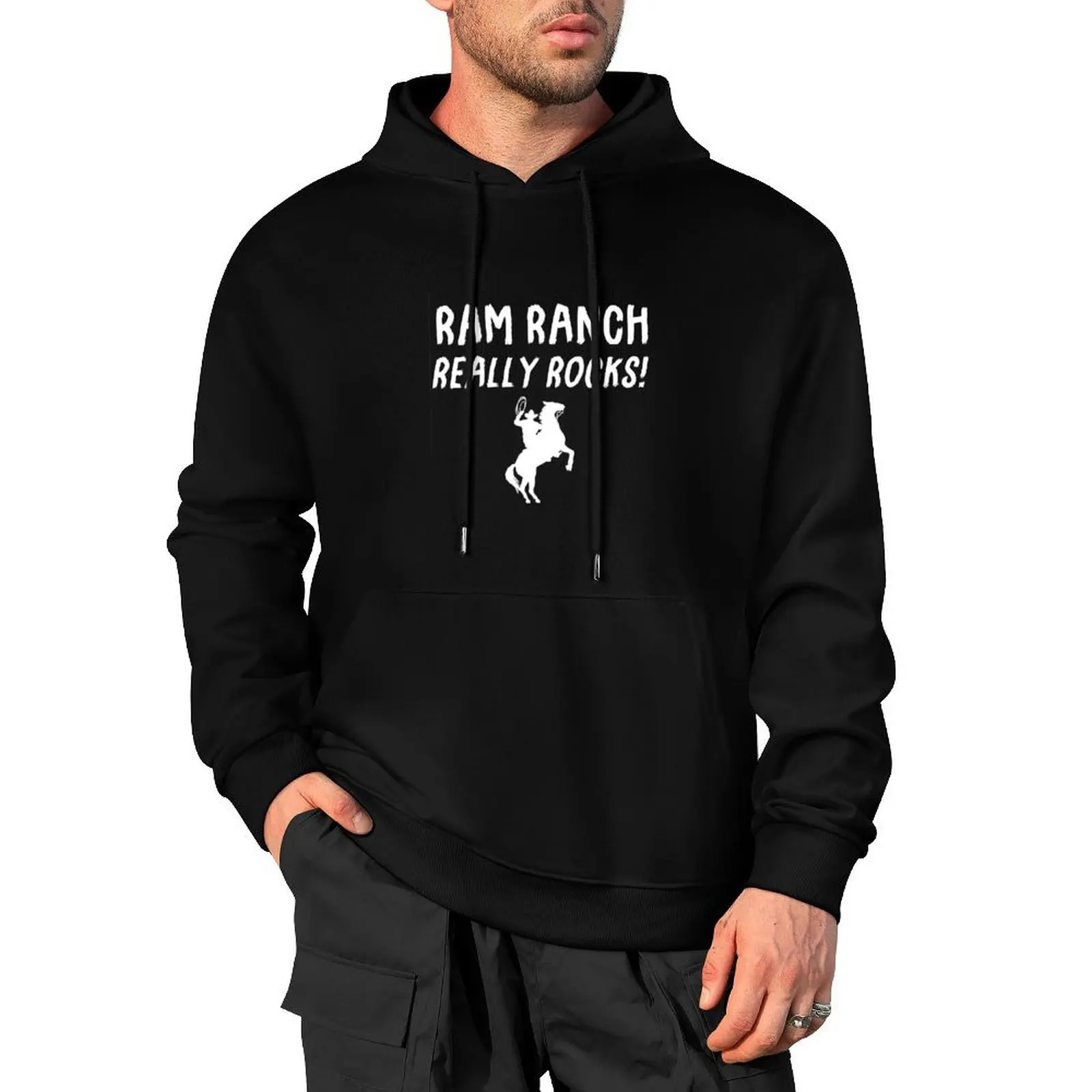 

Ram Ranch Really Rocks! Pullover Hoodie mens designer clothes men clothes graphic t shirts men new in hoodies & sweat-shirt