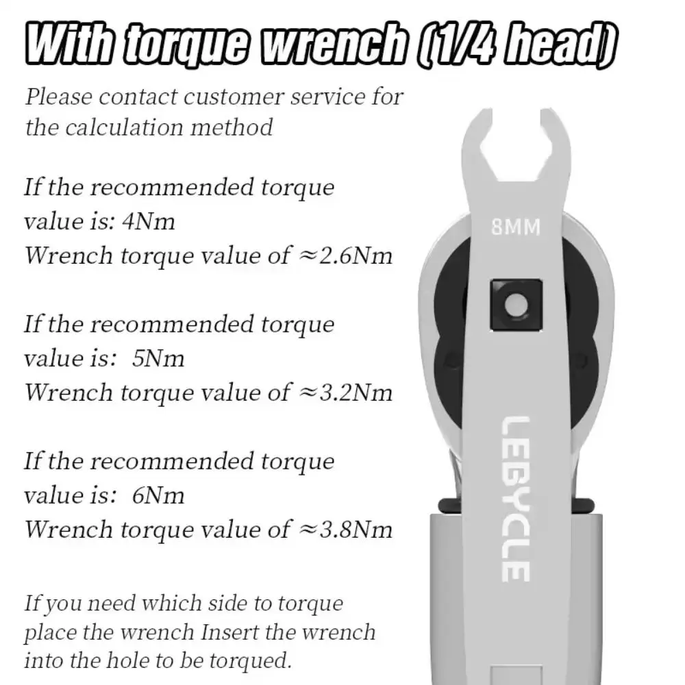 

2 in 1 Mountain Bike Torque Wrench 7mm-8MM Open High Hardness Bicycle Repair Wrench Steel Portable Oil Pipe Screw Wrench