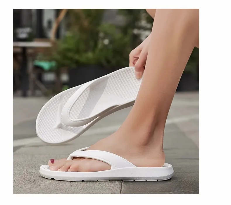 Weichsohlige Rutschfeste Casual Flip-Flops, Modische Paar-Sandalen, Vielseitige Sommer-Strand- und Badezimmer-Hausschuhe – Detail 16