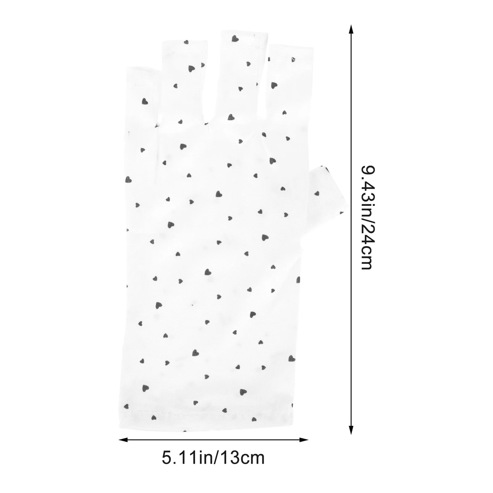 2 paar nagelkunst vingerloze handschoenen manicure beschermende anti-uv gel nagelhoezen voor professionals uv-beschermingshandschoenen