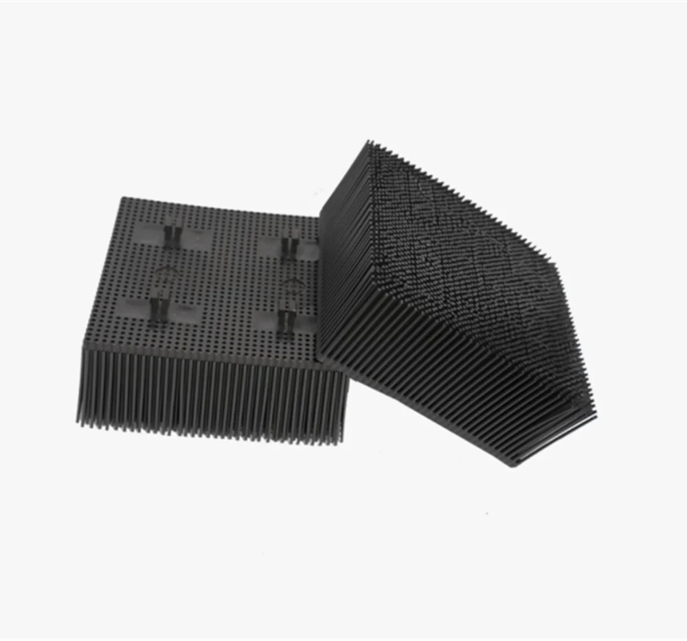 Tijolo de cerdas de nylon gerber, 100 peças para máquina de corte cad, escova gerber, bloco de nylon, canto quadrado x 100*100*50mm