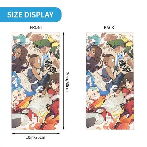 अवतार द लास्ट एयरबेंडर बंदना नेक कवर प्रिंटेड फेस स्कार्फ गर्म फेस मास्क राइडिंग यूनिसेक्स वयस्क सभी मौसम 6 best sales gaiters - №6