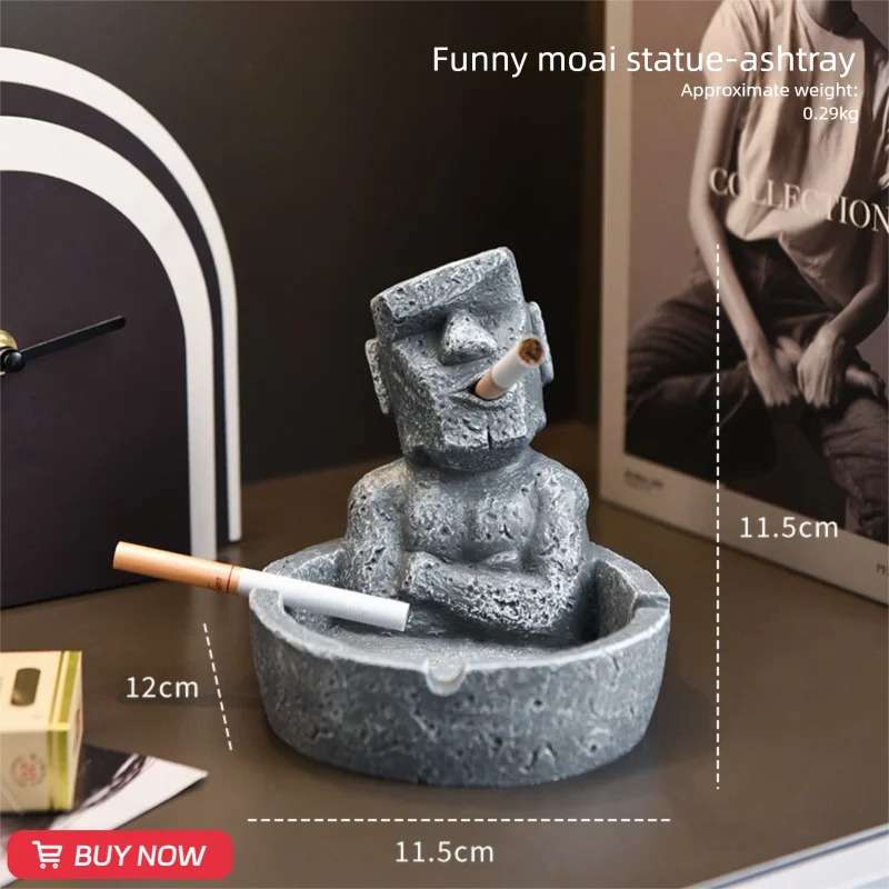 

Creative Cute Weird Guy Cigar Ashtray Decoration Desktop Organiser Personalized Office Ashtray Collectible Jewelry Tray for home