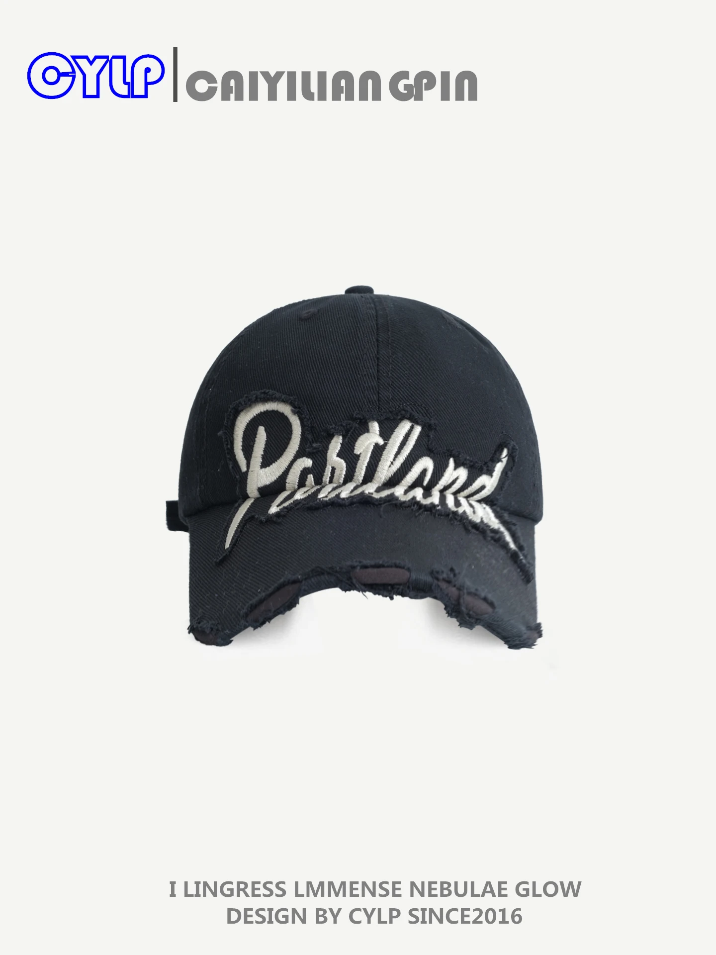 غسلها نحى حافة مطرزة لينة قبعة بيسبول الوجه التخسيس تنوعا قبعة منقار البط الرجال العصرية #2