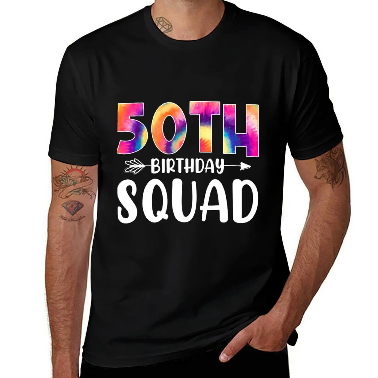 

Funny 50th Birthday Squad Tie Dye 50 Years Old Born 1993 \t \t T-Shirt graphic tee shirt mens fashion