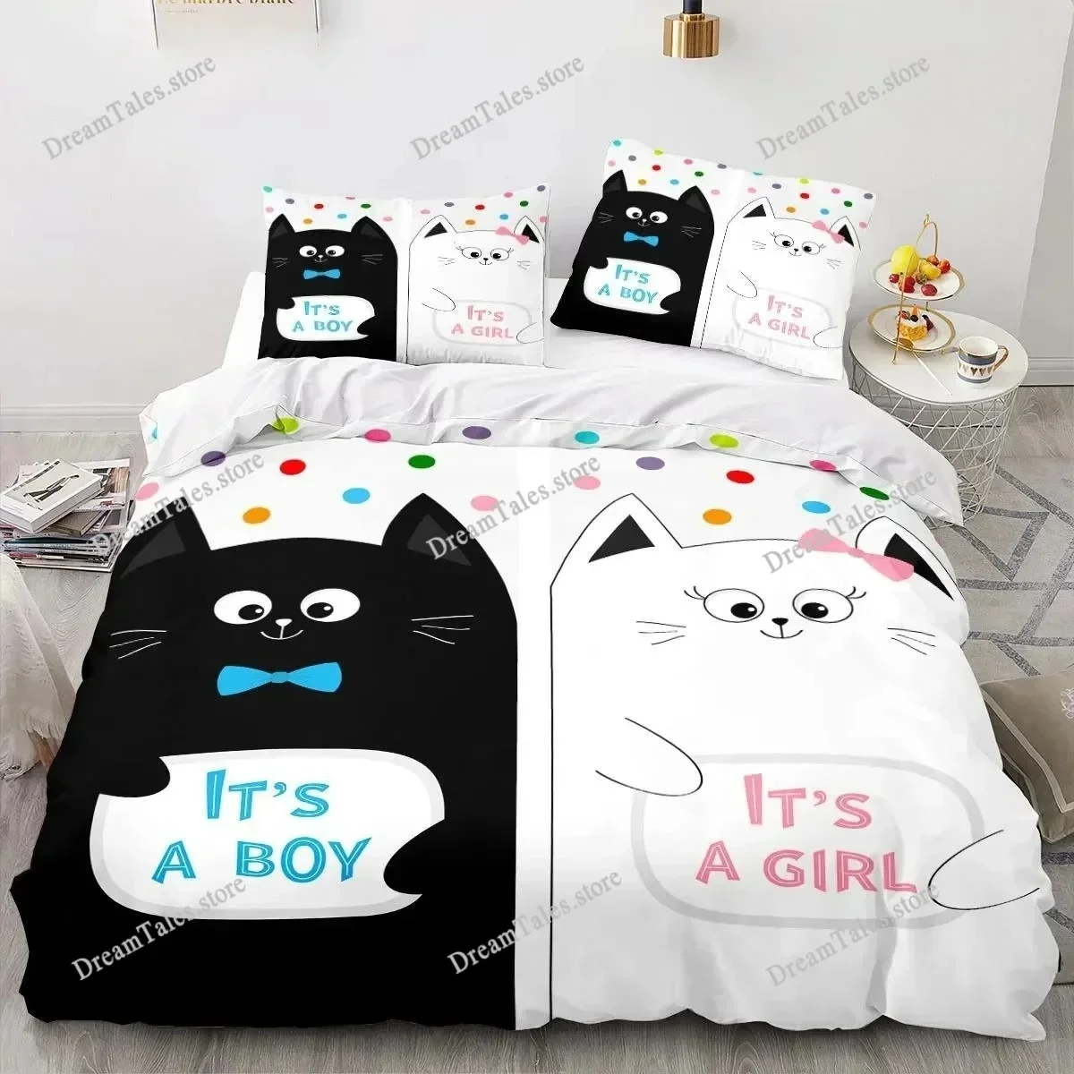 Duck Cute Duvet Cover Fluffy Hypoallergenic Bedding Set Teenager Boys Girls Microfibre  Bed Set  Room Decoration Bed Cov741
