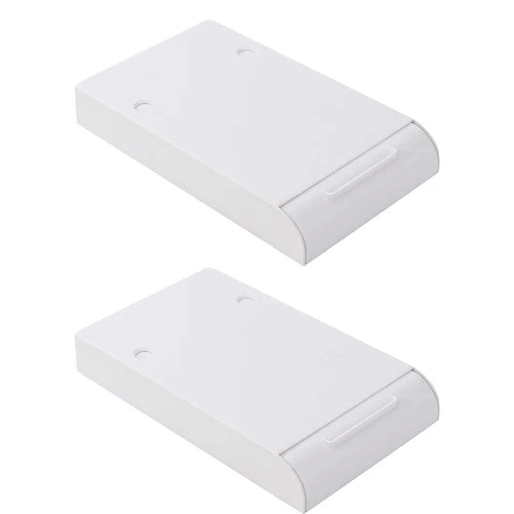 2개 대형 필통 ABS 소재 테이블 아래 숨겨진 서랍형 수납 정리함 열쇠 보석 문구류 홀더 서랍형 수납함