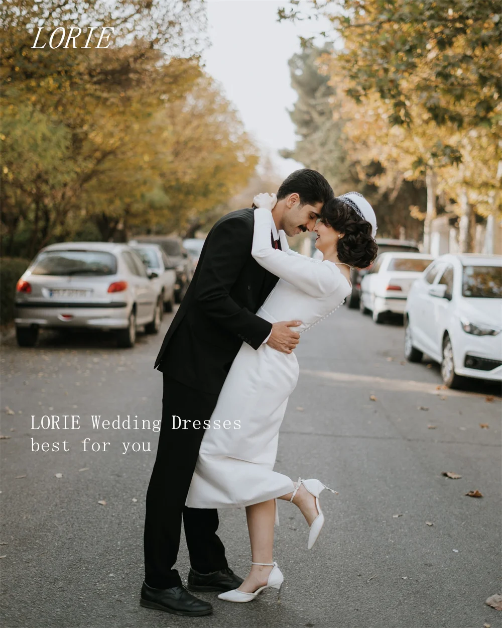 LORIE Luxury Mermaid Wedding Dress Loose Full Sleeve Bridal Dresses Elegant Square Neck Wedding Gown Customized 2026