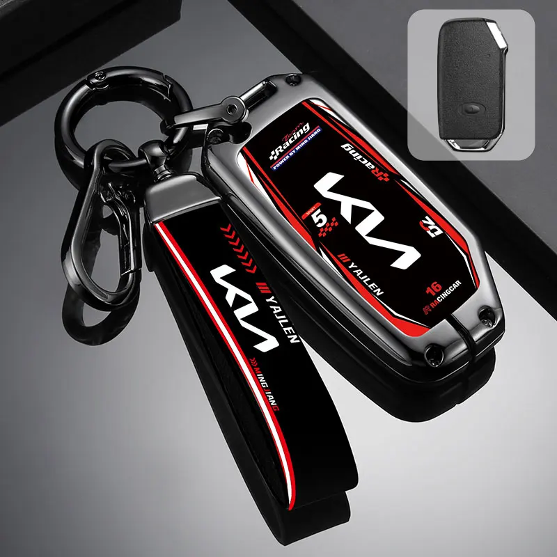 Zinc Alloy Car Remote Key Case Protector Keyless For KIA Sportage R GT Stinger Sorento Ceed Cerato Forte Niro Soul Telluride