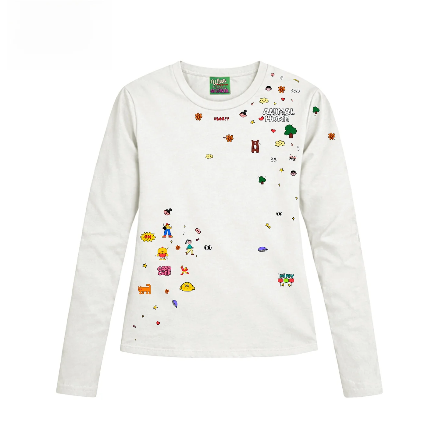 

Artist Chic Y2K Spicy Girl T-Shirt Original Patchwork Design Cotton Urban Outfit Casual Entertainment Short Sleeve round Neck