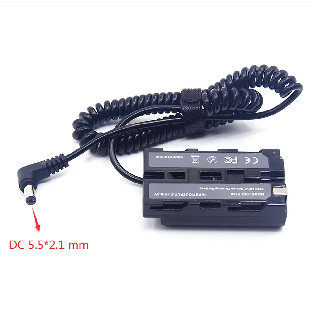 Full Decoded NP-F550 Dummy Battery Compatible with LED video light fit DK-415 For Sony Camera PXW-Z150 NEX-FS100 HXR-NX5 NX100