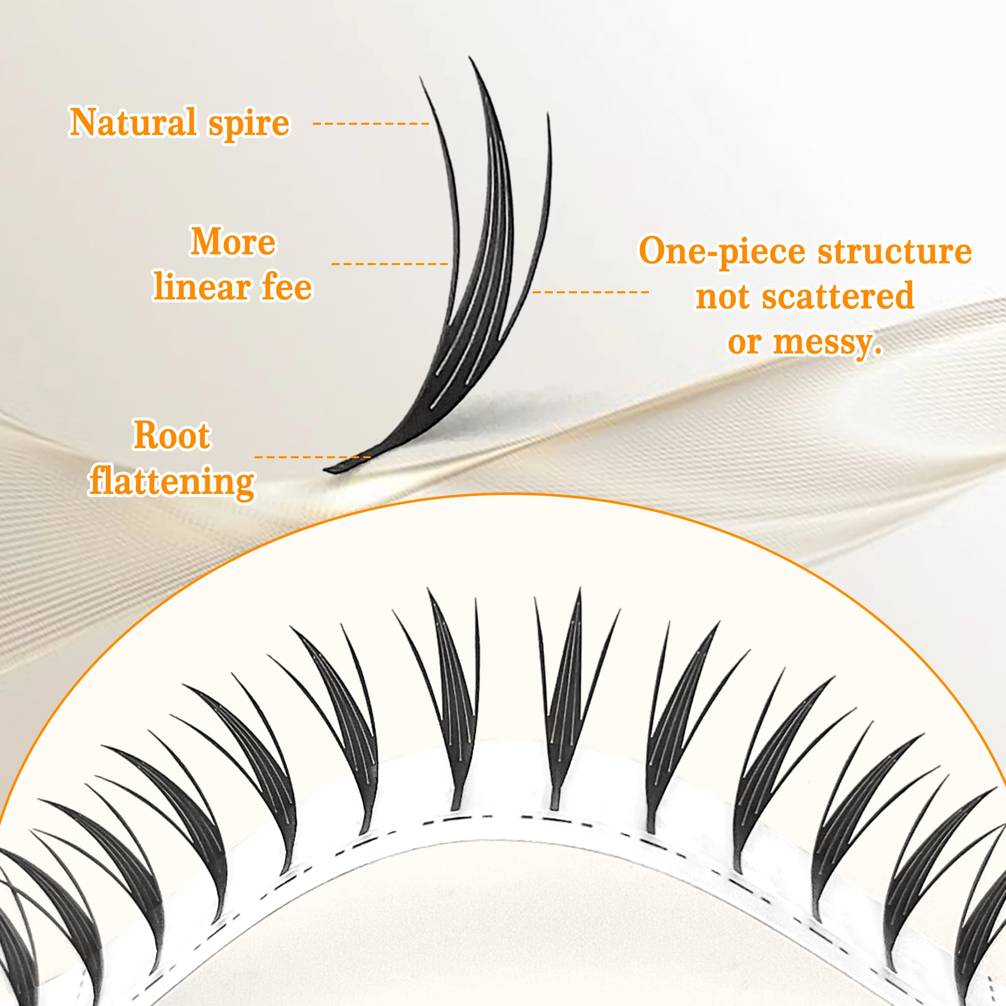 CoMango comic spire lashes light luxury manga feather shape premade fans lash russian volume w shape eyelash extensions