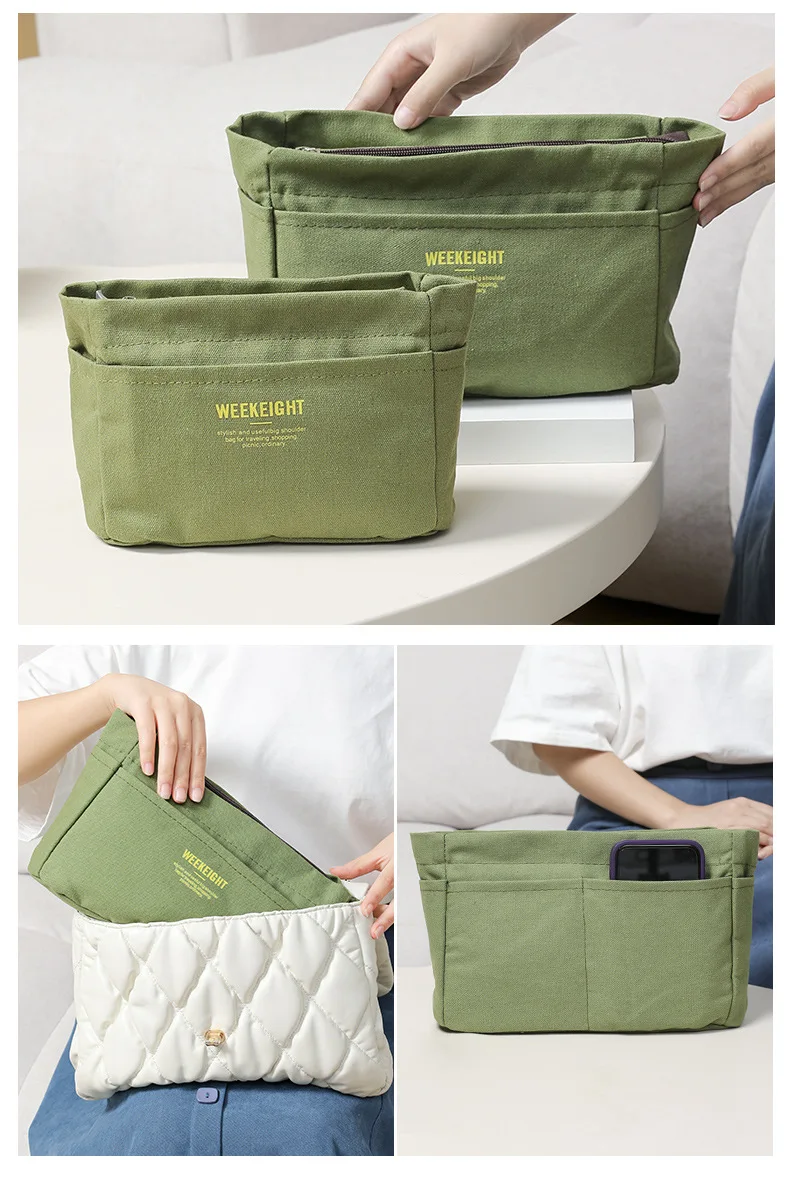 Aufbewahrungsorganisatoren aus Segeltuch mit Kordelzug, mehrere Taschen, leichte, tragbare Reise-Aufbewahrungstasche – Detail 7