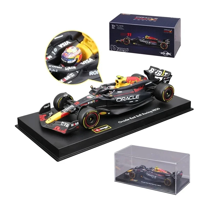 Hot Original Bburago 1:43 F1 Red Bull Rb20 2024 Hardcover #1 Max Verstappen #11 Perez Alloy Formula 1 Racing Die-Cast Model Gift