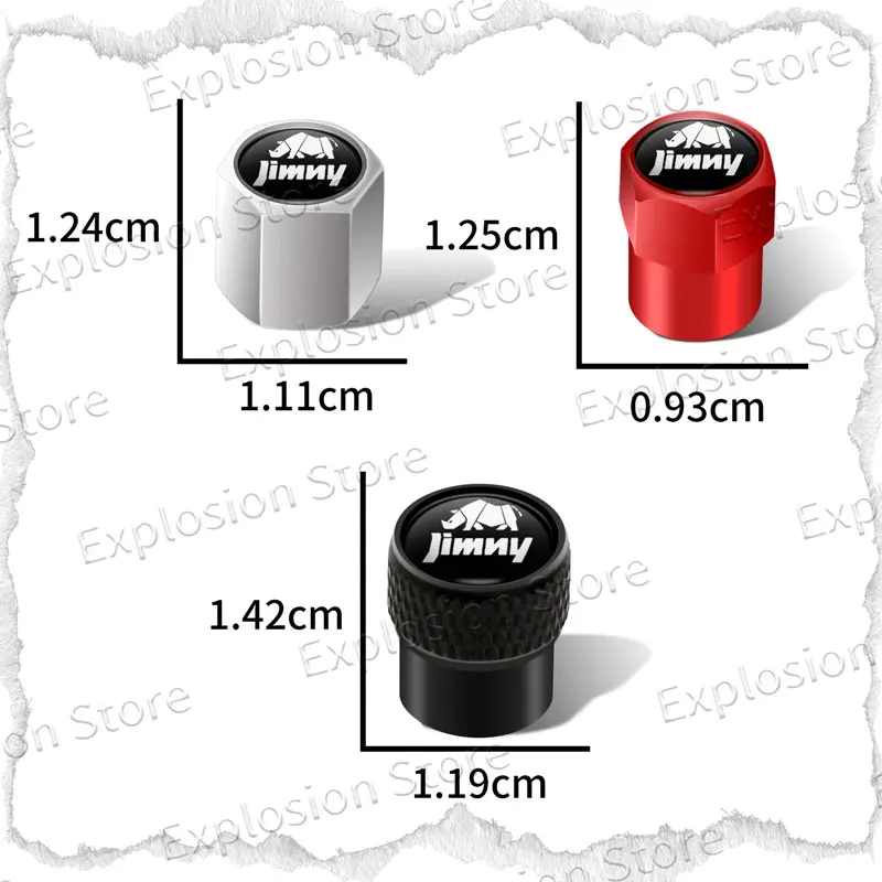 4Pcs/Set Car Wheel Tire Valve Caps Stem Caps Dust Proof Cover Decoration For Suzuki Jimny Rand Vitara Sx4 Swift Accessories