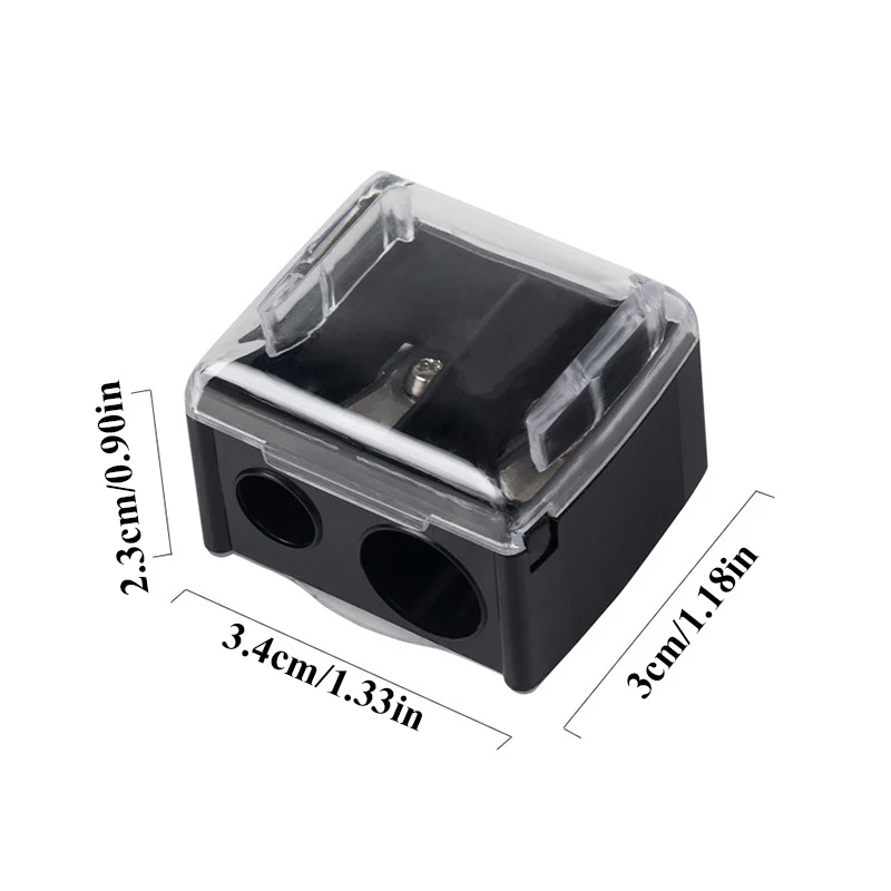 Double Holes Precision Batom Lápis Sharpener, Lápis Cosméticos, Lip Liner, Lápis Delineador, Meninas Presente, Material Escolar