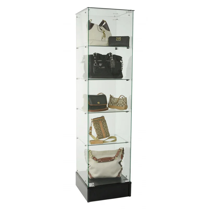 custom.Luxury Handbag Glass Wallet Showcase Display Furniture Bags Display Showcase