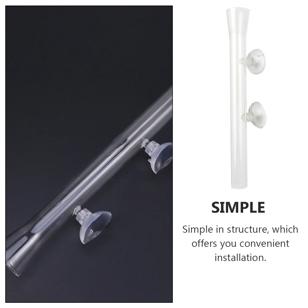 

1pc Glass Fish Feeder Transparent Aquarium Feeding Tool Shrimp Tank Food Supply Tube Sucker Pet Supplies Feeding Tube
