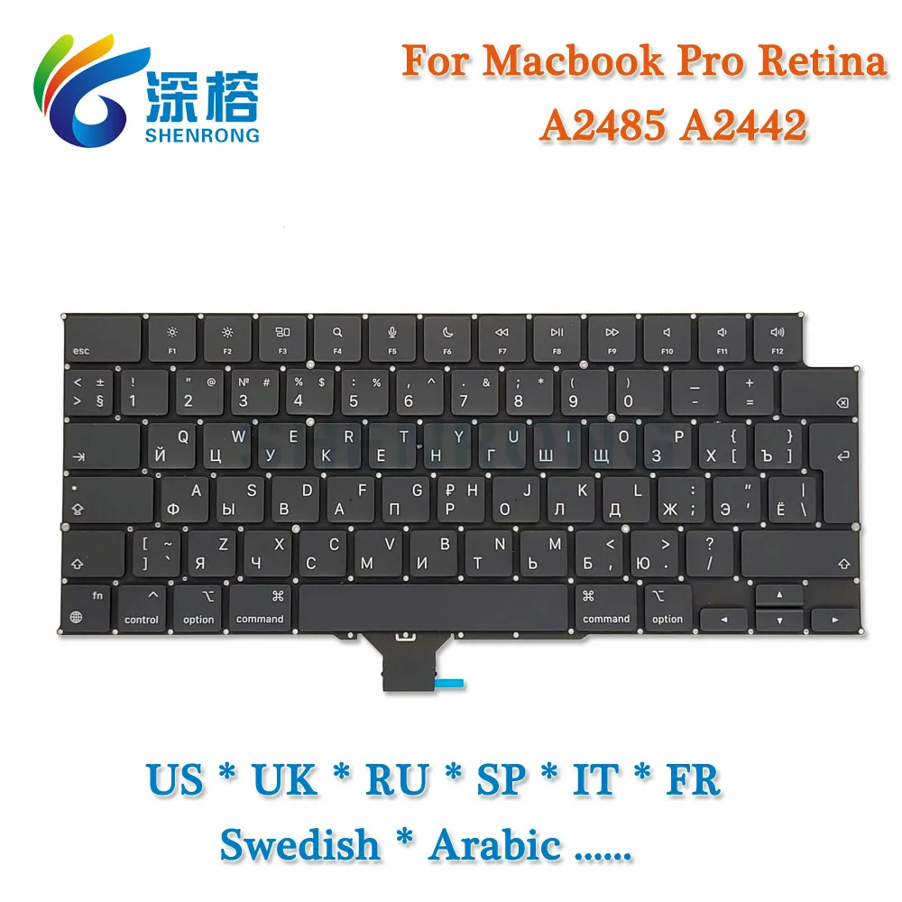 A2485 A2442 Keyboard For Macbook Pro M1 Retina 14