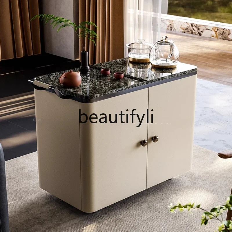 

Передвижной кофейный столик E182 в итальянском минималистичном стиле, маленький чайный столик для дома, приставная тумба для гостиной, тележка для балкона