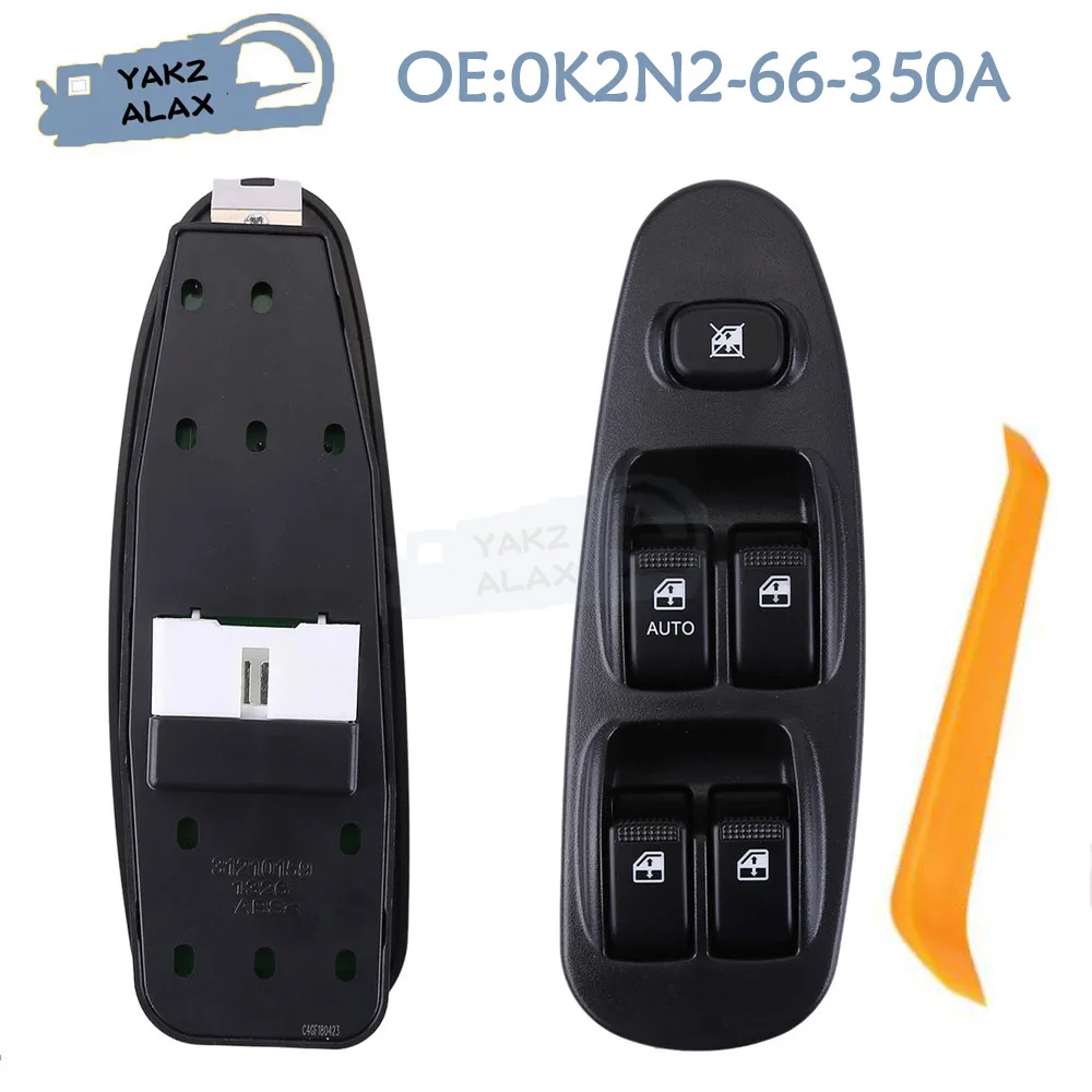 0K2N2-66-350A for KIA Spectra 2000 2001 2002 2003 2004 Master Power Window Control Switch Glass Regulator Button 0K2N266350