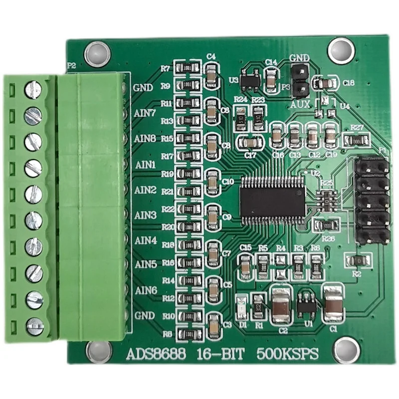 ADS8688 AD16 Bit 500kSPS Single/bipolar Input 8-channel SAR/ADC Data Acquisition Module