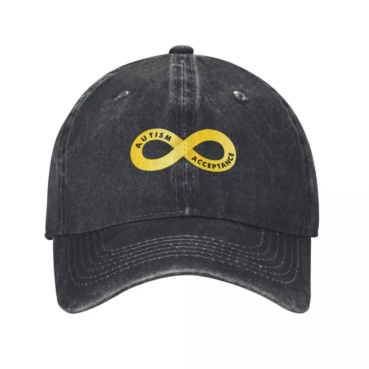 Gold Infinity Symbol For Autism Baseball Cap Hood Rave Horse Hat Girl'S Hats Men's