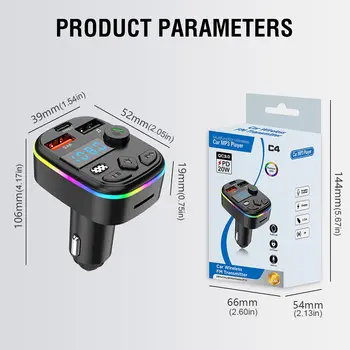 免持無線車用套件 車用MP3播放器 相容藍牙5.3 支援TF卡U碟 手機充電器 車用FM發射器 8 最佳銷售 調頻發射器 - №3