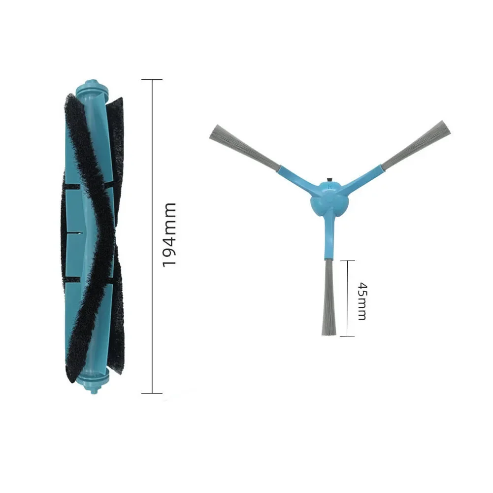 Escovas laterais do rolo principal para aspirador de pó, reposição para Immortal Conga 7490, 5pcs por conjunto