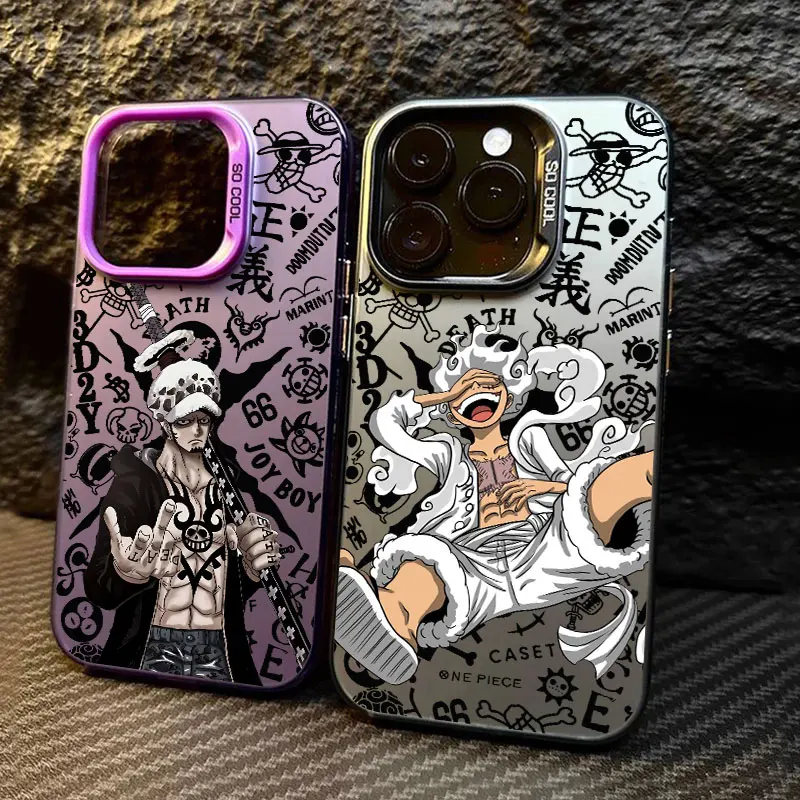 

One Pieces Luffy Zoro Anime Coque For Apple iPhone 17 Air 16e 16 14 15 13 11 Pro Max Plus 12 17 Pro Shockproof Case Phone Cover