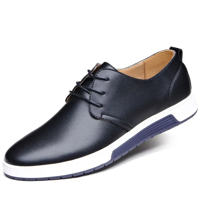 Men's Casual Shoes Lightweight Breathable Men Shoes Flat Lace-Up Sneakers Men White Business Travel Tenis Masculino 2023 image 5