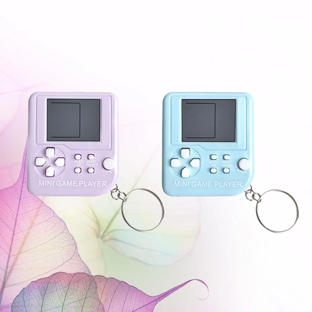 

2Pcs Mini Handheld Game Puzzle Creative Keychain Random Pendant Charm for Bag Car Keys Backpack Funny Keychain