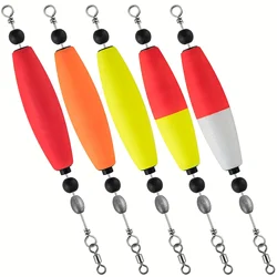 3pcs Fishing Bobbers Fishing Floats Weighted Bobbers for Fishing Popping Cork Float Rig Rattle Popping Cork Weighted Popping Flo