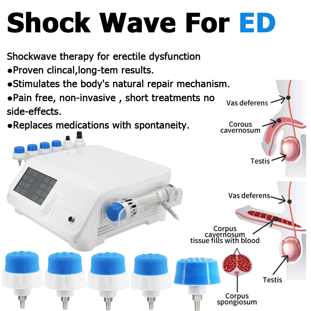 300MJ Shockwave Therapy Machine For ED Treatment Massage Device Pain Removal Body Relaxation Massager Professional Shock Wave