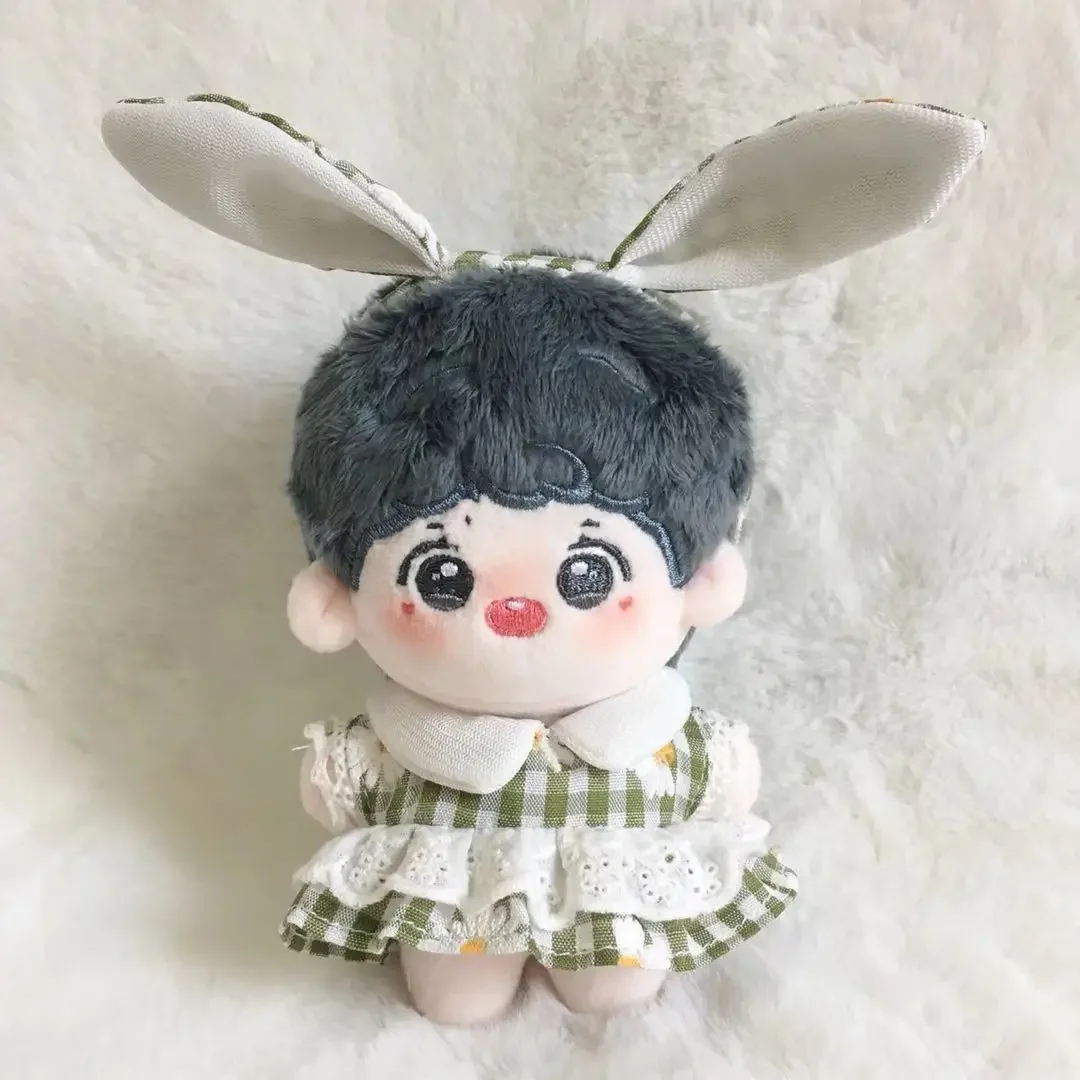 

10cm Starfish Cotton Doll Clothes Cute Rabbit Ear Skirt Doll Accessories Beautiful Workmanship Kawaii Things Great Gifts Kid