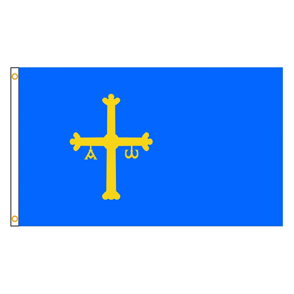 60×90 90x150 120×180CM Asturias Flag Polyester Printed Banner Autonomous communities of Spain Tapestry For Decor