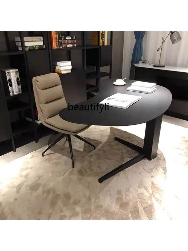 Desk Computer Table Writing Desk Conference Desk Home Smoky Solid Wood Minimalist Designer Recommend Minimalist Furniture