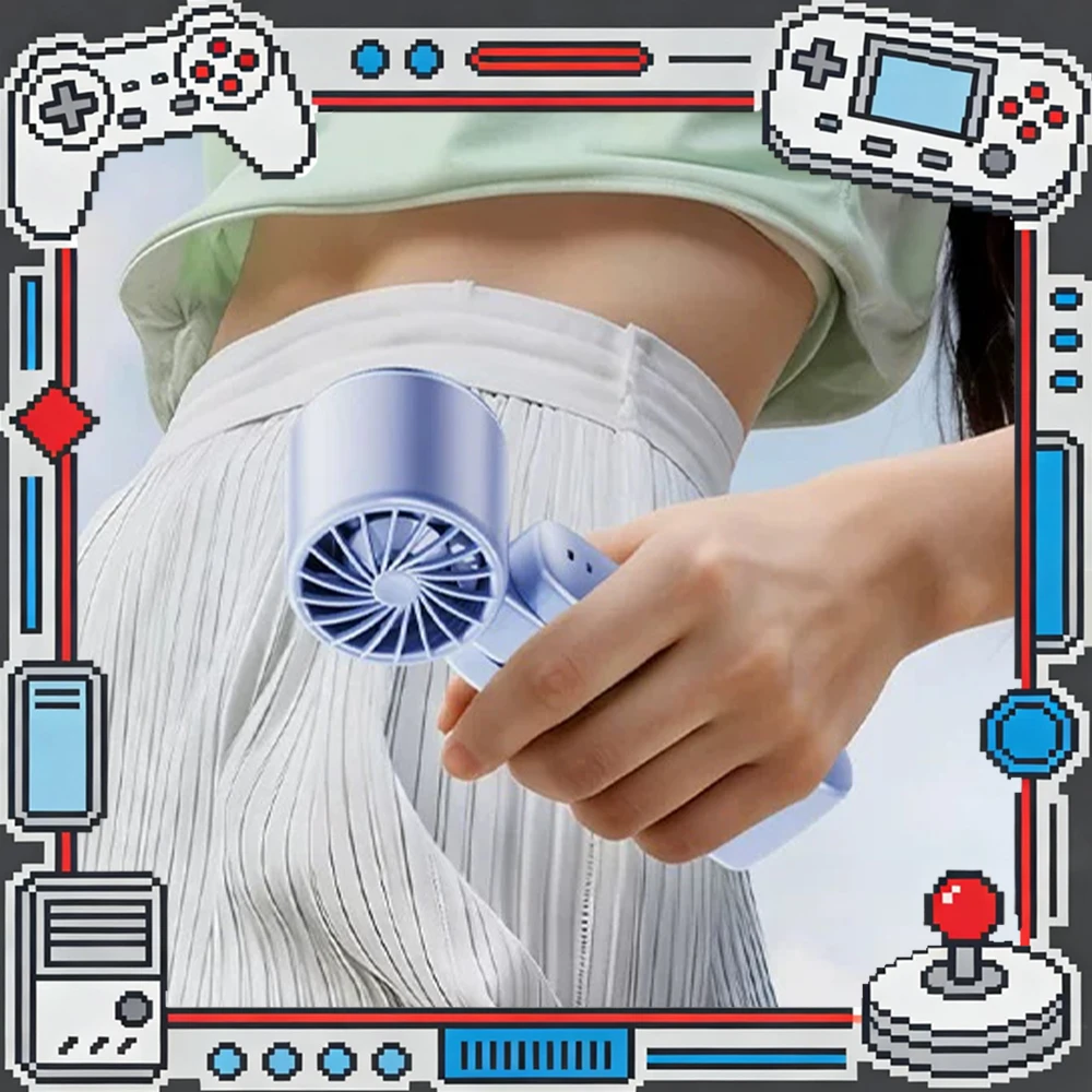 OYOCO DZ02 Handheld Small Fan IEC Utlar Refrigeration Ice Sense Cooling Handheld Fan Multi Core Semiconductor Light Weight Gifts