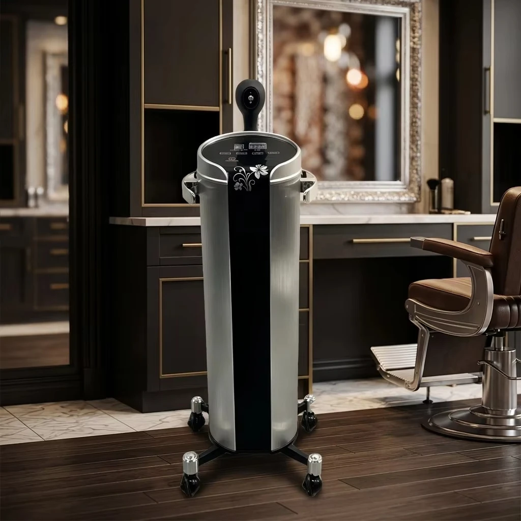 Ozone Hair Steamer, ABS White Standing Hood Dryer, Deep Conditioning Treatment, Salon Equipment, Professional Hair Care Machine