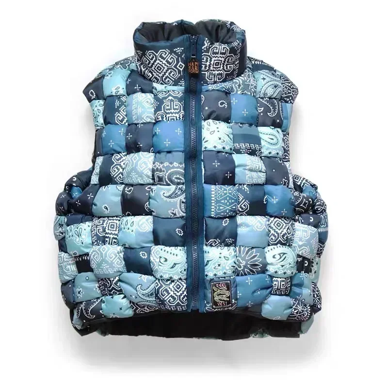 

Winter 23AW Hirata and Hiroshi Japanese Vintage Standing Collar Thickened Loose Cotton Vest Japan Men Coat Parka