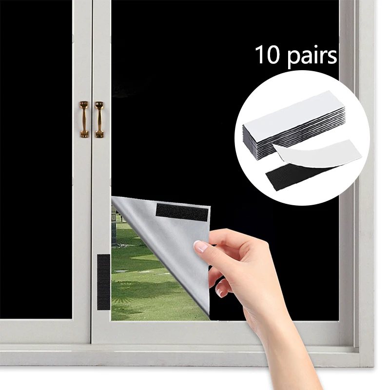 100% Verduisteringsgordijn Donkerste Huis Verduisteringsraam Privacy Film Tint Anti Look Cover Glazen Raamdoek Autostickers