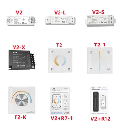 Skycance CCT LED Controller V2 V2-L V2-X V2-S 2.4G Touch Panel Wireless Remote For Single Color Dual White Strip