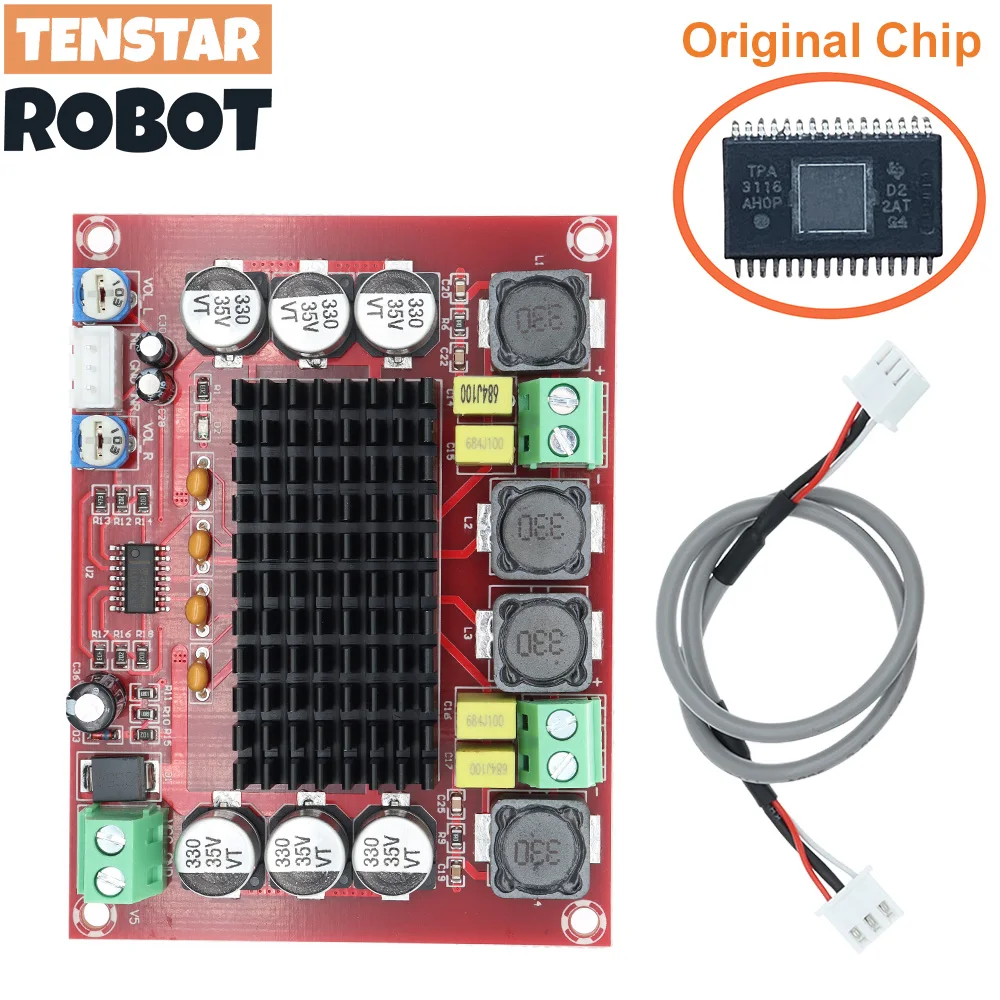 Oryginalny chip TPA3116 D2 XH-M543 12V 24V 120W*2 dwukanałowy cyfrowy wzmacniacz mocy audio 120W x2 TPA3116D2