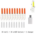 red L and battery