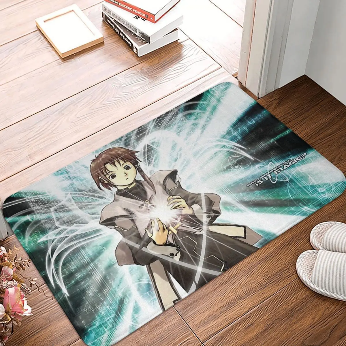 Yancang Lingyin And Data Bathroom Mat Serial Experiments Lain Doormat Living Room Carpet Balcony Rug Home Decor