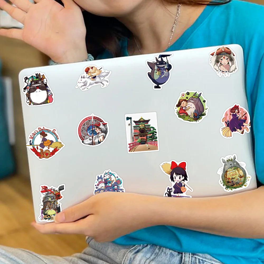 100 Stück Cartoon Hayao Miyazaki Aufkleber DIY Sticker Scrapbooking Handy Gepäck Skateboard Wasserfeste Aufkleber – Detail 6