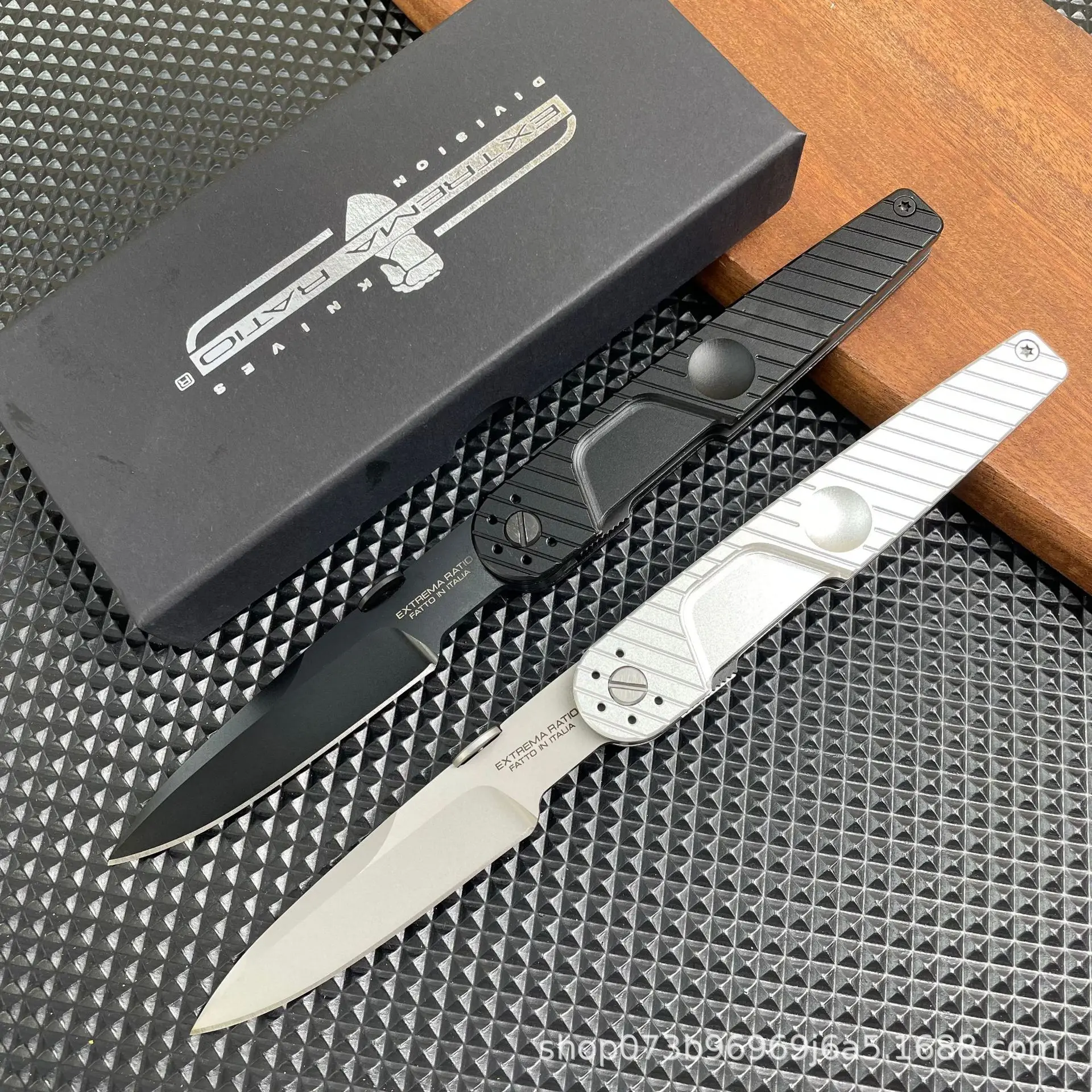 بدلة القوة المتطرفة للتخييم في الهواء الطلق مقبض ألمونيوم سكين EDC للبقاء على قيد الحياة البرية